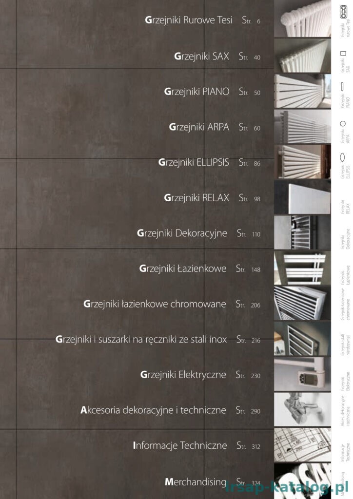 Katalog Irsap 2020 - Spis treści 